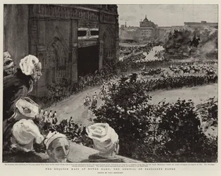 The Requiem Mass at Notre Dame, the Arrival of President Faure